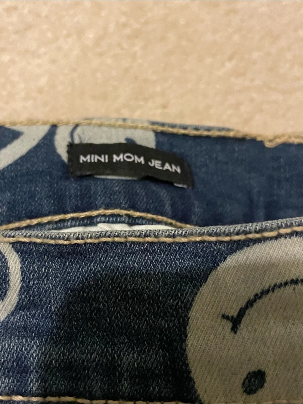 JUSTICE Stranger Things mini mom jeans-kids size 6 NWT